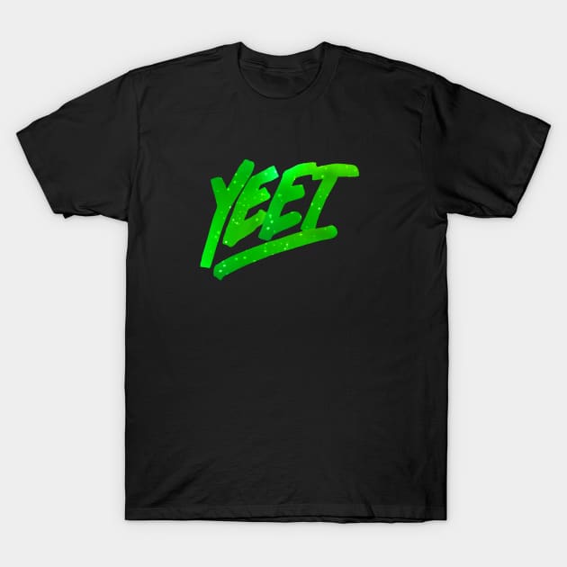 Yeet Green Galaxy T-Shirt by Giftsisle